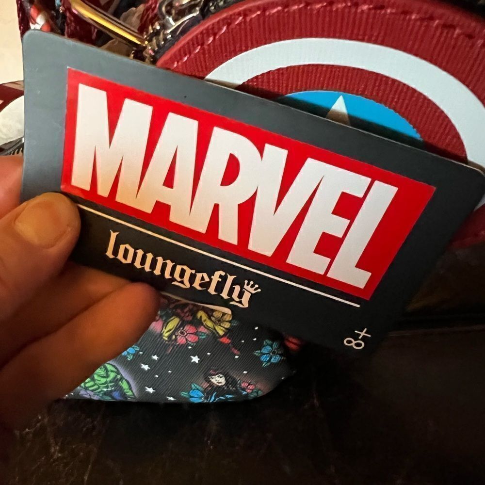 Loungefly x Marvel Tatoo Crossbody w/ Coin Pouch - Picture 4 of 7